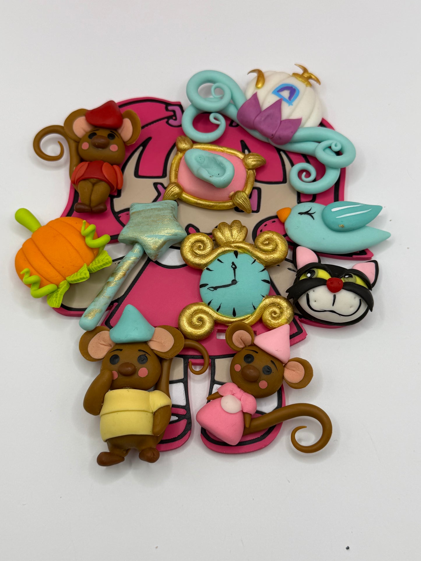 Cinderella large Clay charms