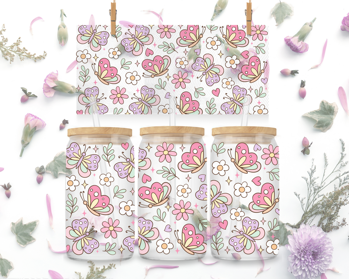 Butterflies & Flowers