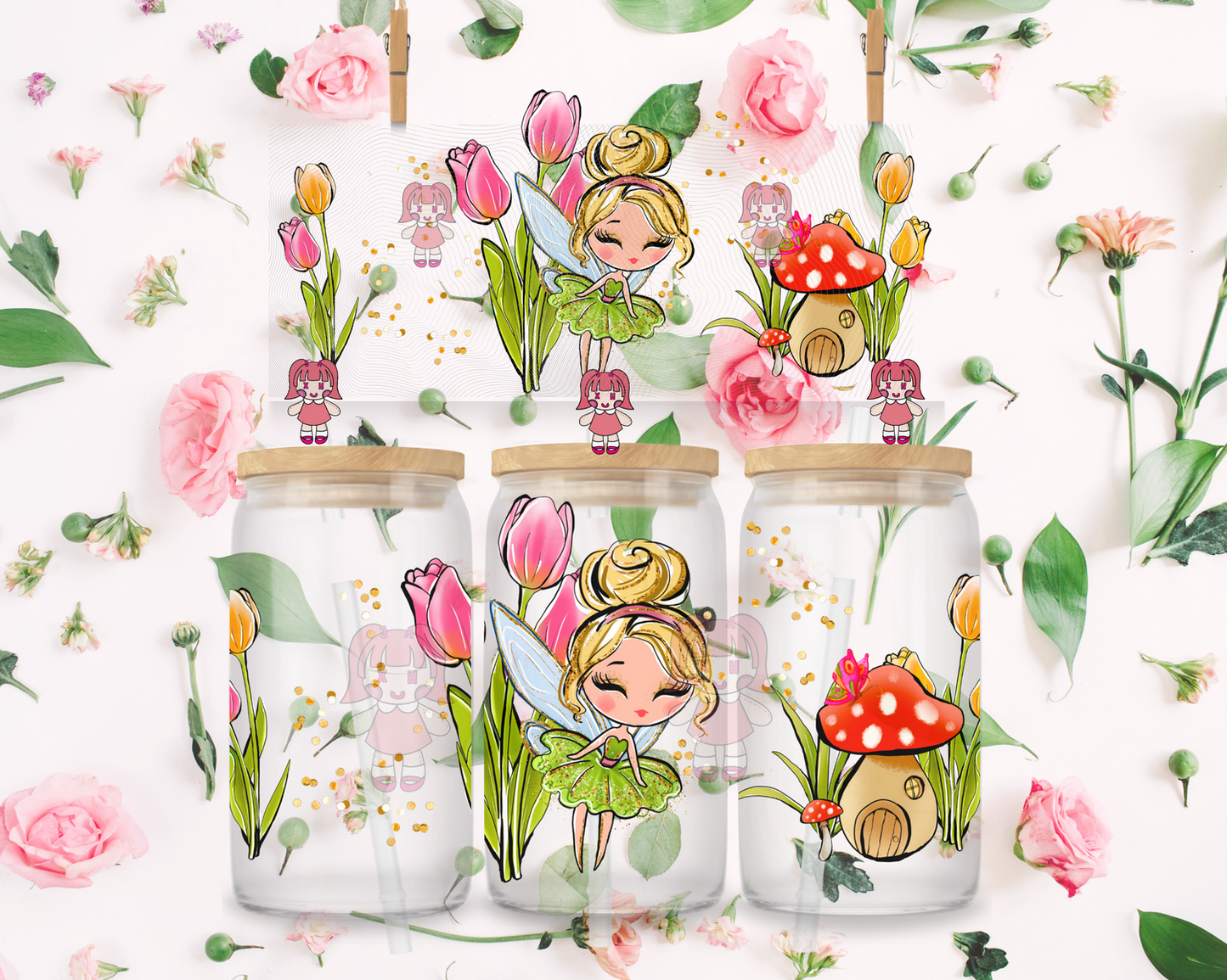 Green Fairy & Tulips