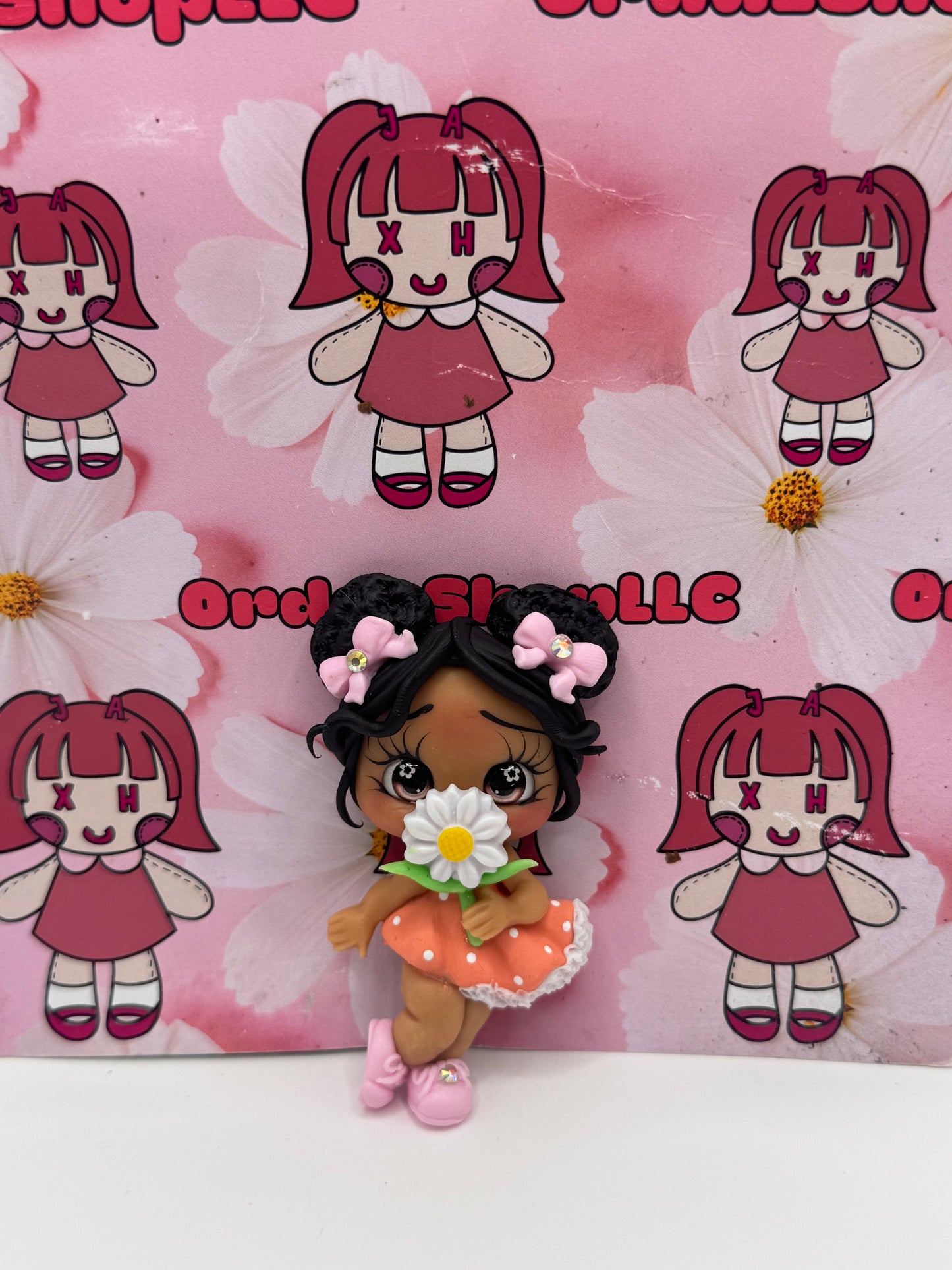 Peach Dress Girl 2