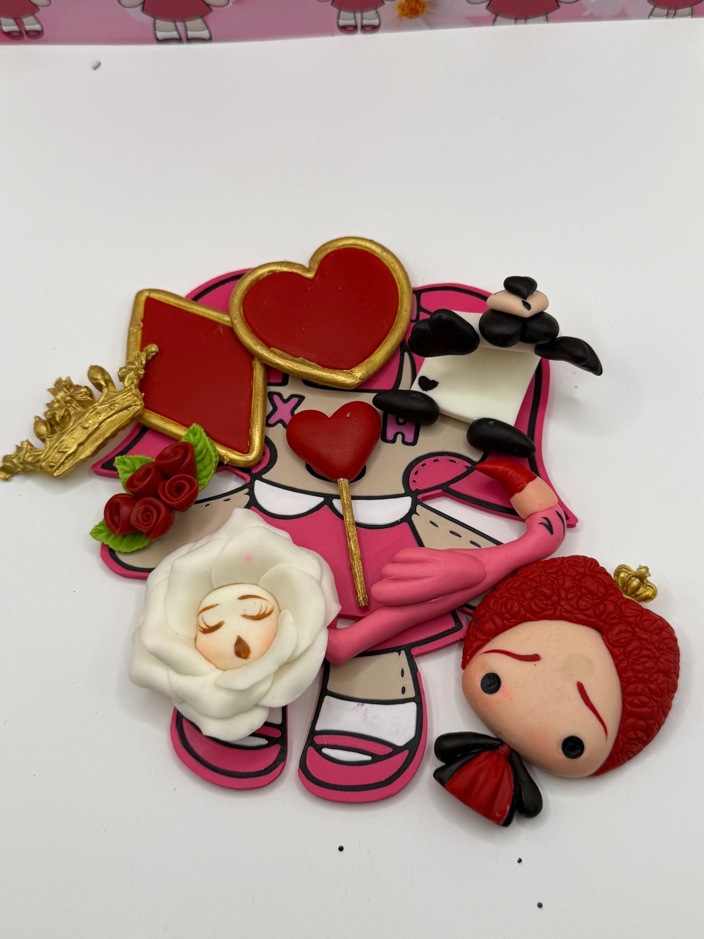 Queen of hearts large Clay charms