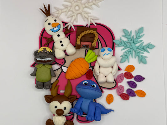Large Clay charms FROZEN