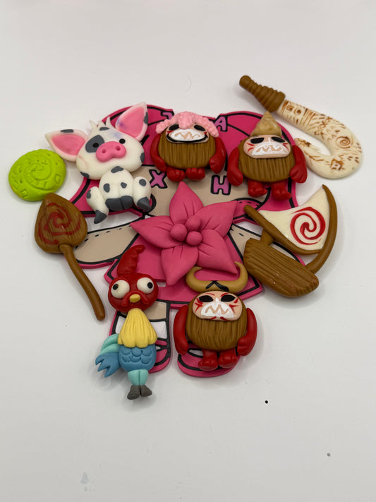 Moana large Clay charms