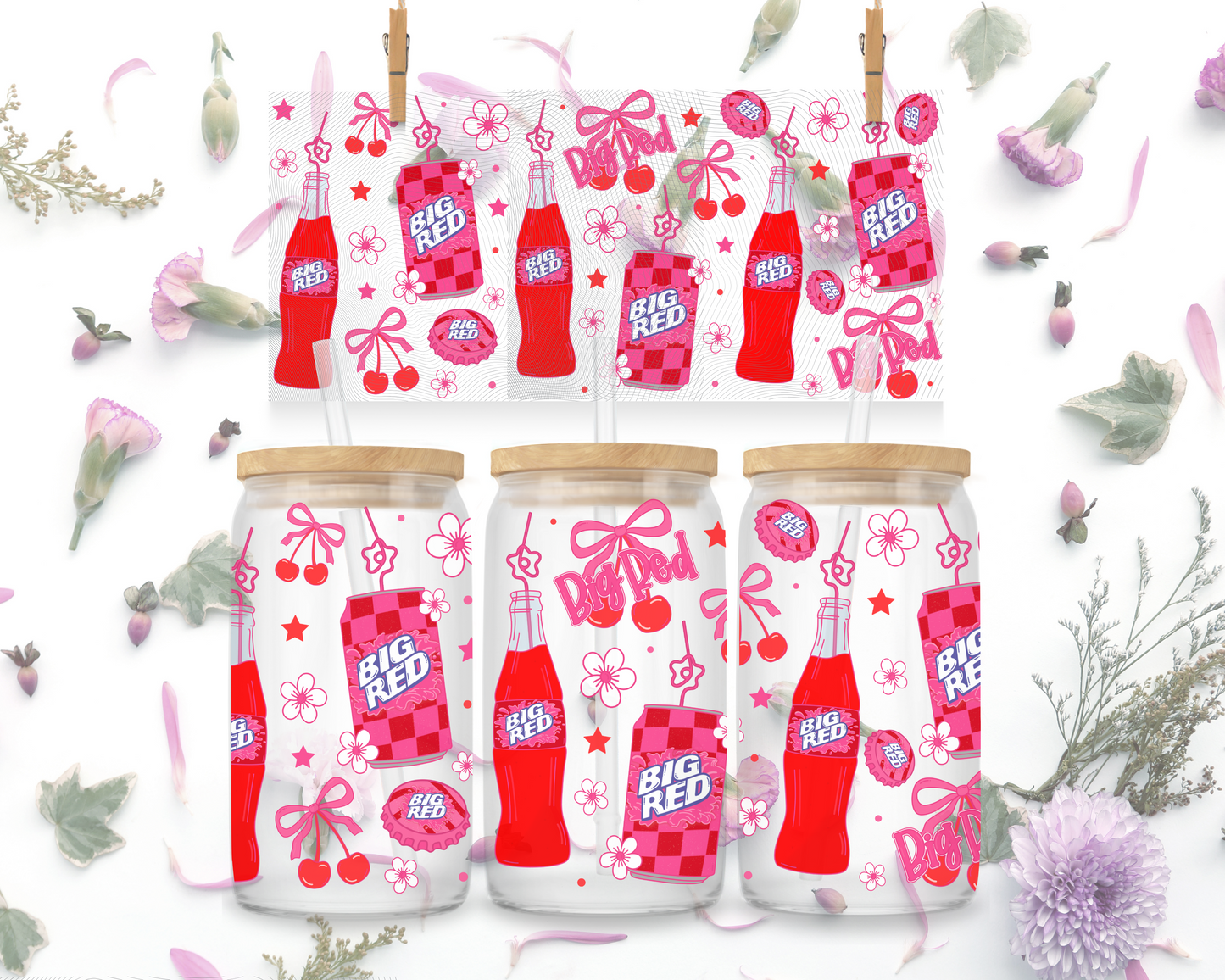 Red & Pink Soda