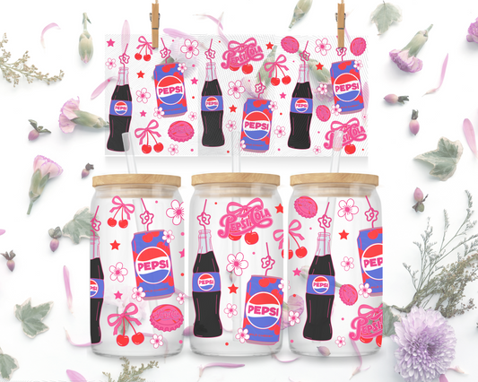 Blue, Pink, & Red Soda