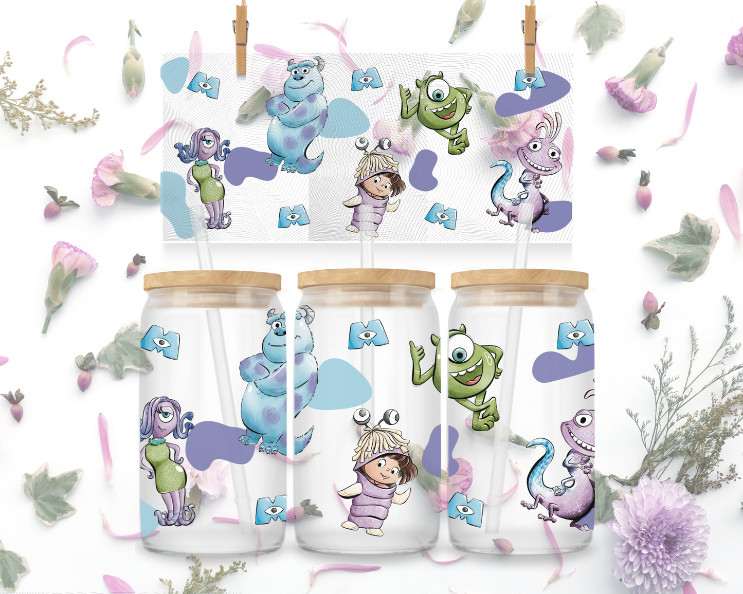 Blue & Green Monsters