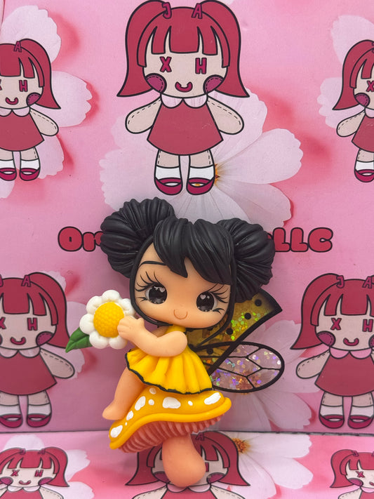 Yellow Butterfly Girl
