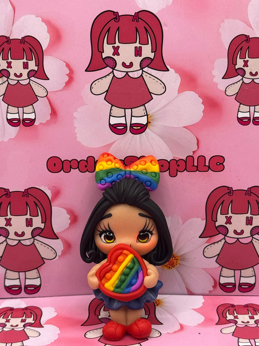 Rainbow Pop-it Girl