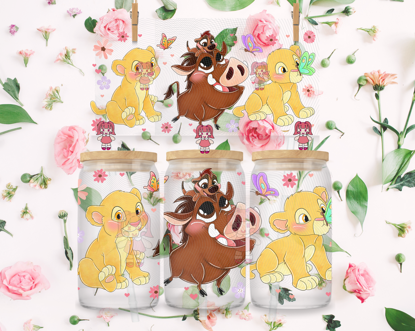 Baby Pumba, Simba, & Timon
