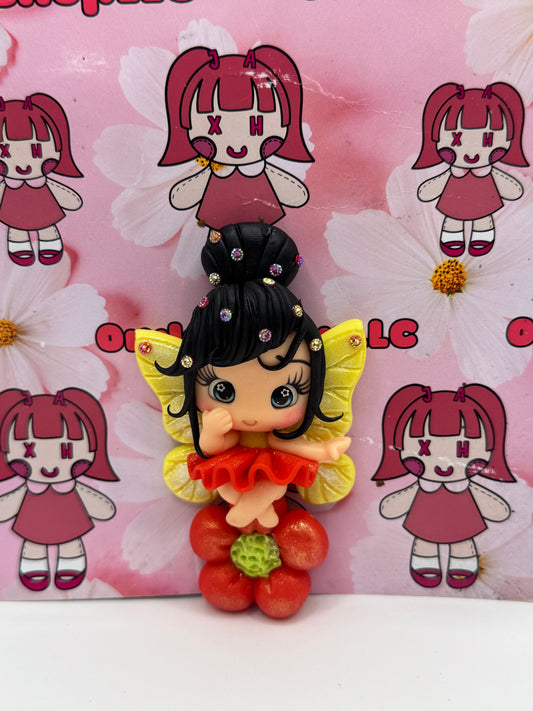 Yellow Butterfly Girl