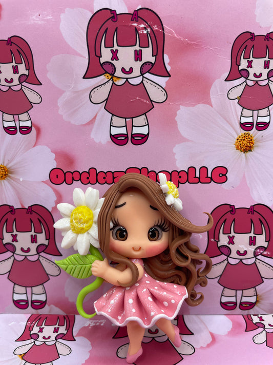Pink Sunflower Girl